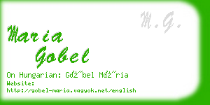 maria gobel business card